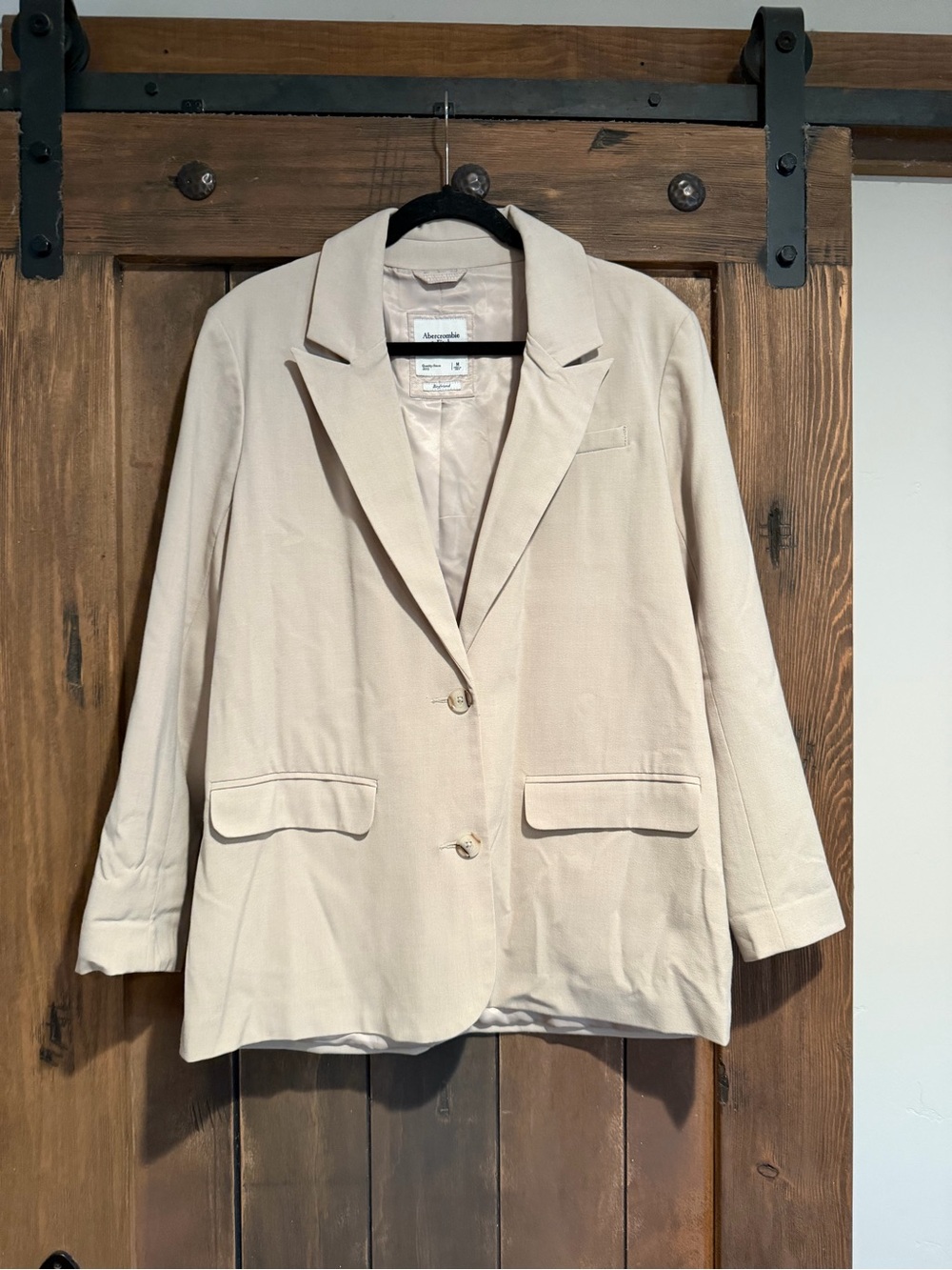 Abercrombie & Fitch Light Beige Women's Blazer